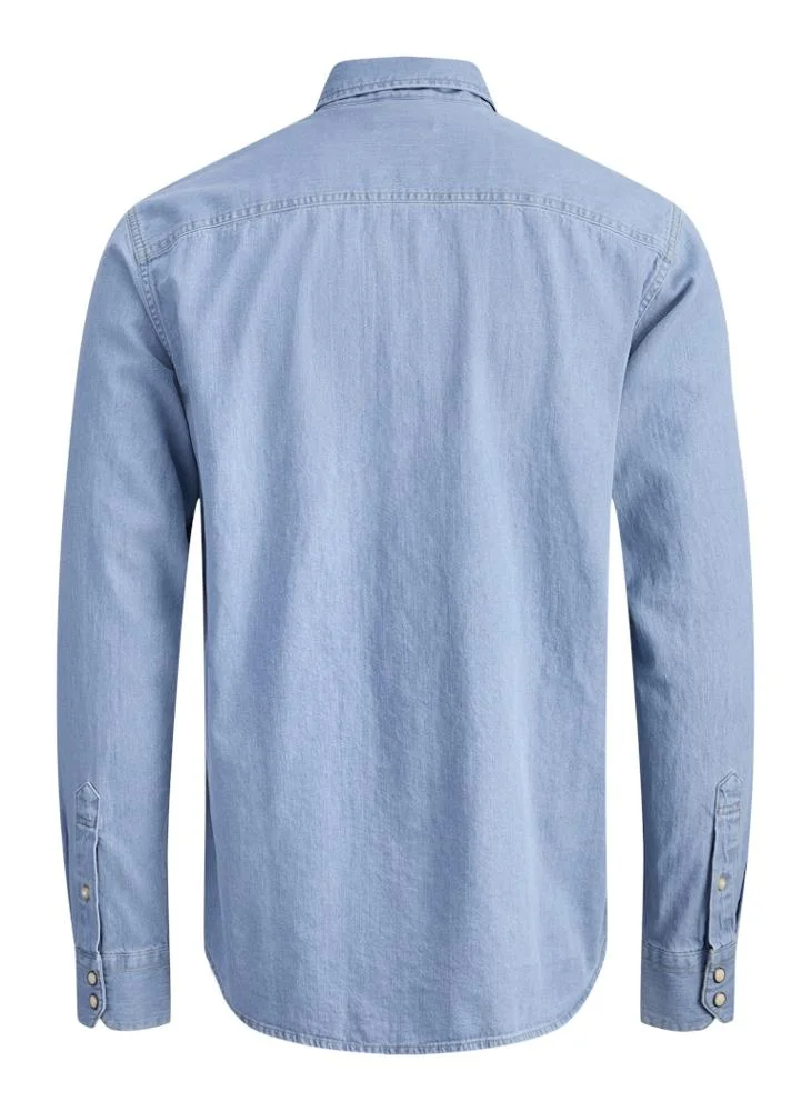 JACK & JONES  Casual Denim Regular Fit Shirt for Men | Best Price UAE